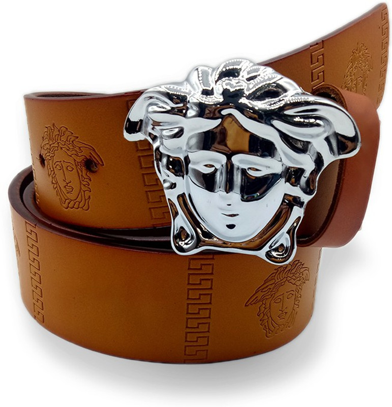 leather style store Men Casual, Party, Formal, Evening Tan Genuine Leather Belt