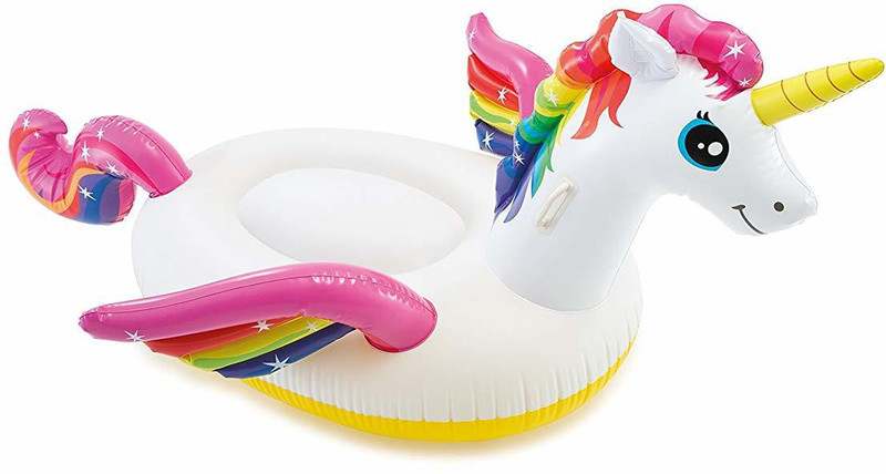 TUKAMCHA FINE GRADE MYSTIC UNICORN RIDE ON POOL (227*193*104) Inflatable Pool Accessory(Multicolor)