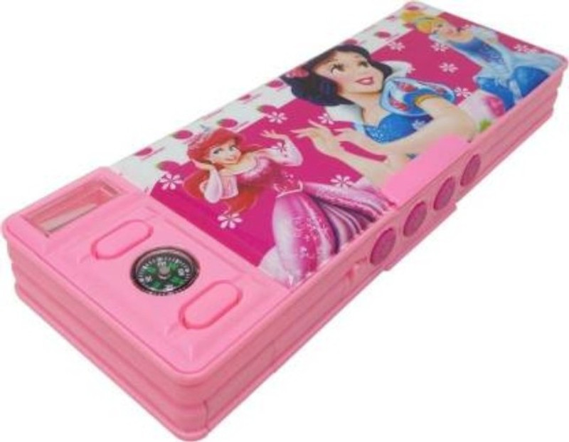 kuku Password Pencil Box 0872 Cartoon Art Plastic Pencil Box(Set of 1, Multicolor)