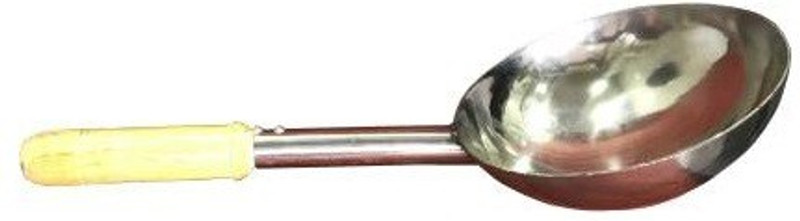 fozti 12inch Chinese Wok/Cooking Spoon/Serving Spoon Stainless Steel Wok Wok(Stainless Steel)
