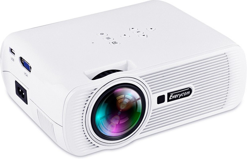 dkian 2019 Edition Everycom X7 Portable Projector(Black, White)