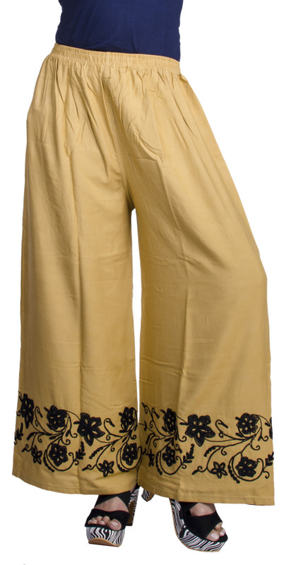 4cats Flared Women Beige Trousers