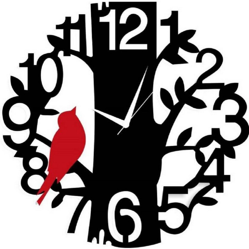 thart Analog-Digital 36.5 cm X 32.5 cm Wall Clock(Multicolor, With Glass)
