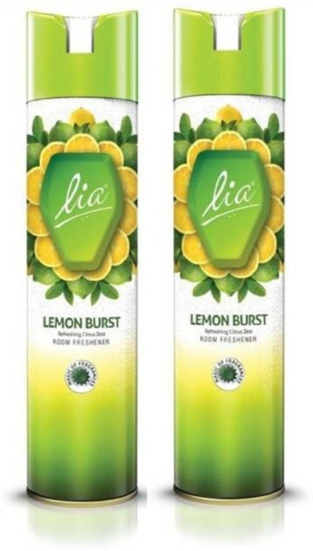 Lia LEMON BURST Car Freshener Spray LEMON BURST 160 GRAM X 02(2 x 160 g)