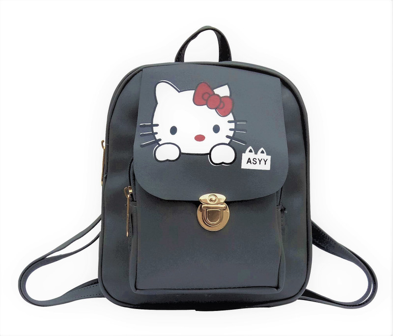 rita fashion Mini casual & stylish backpack for girls 1 L Backpack(Grey)