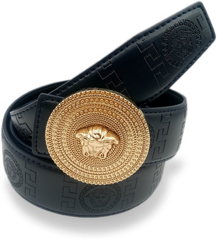 leather style store Men Casual, Party, Formal, Evening Black Genuine Leather Belt