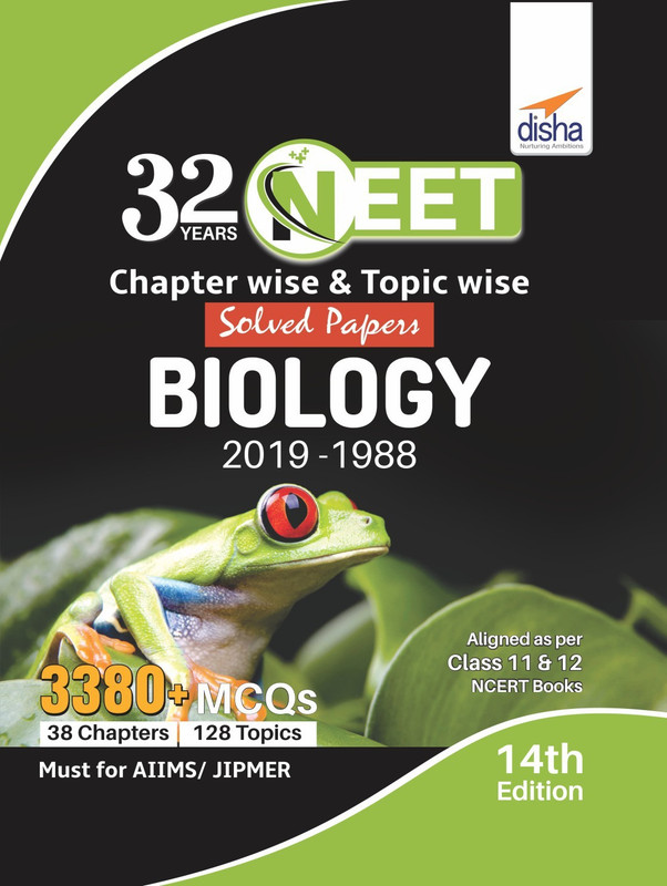 32 Years Neet Chapter-Wise & Topic-Wise Solved Papers Biology (2019 - 1988)(English, Paperback, unknown)