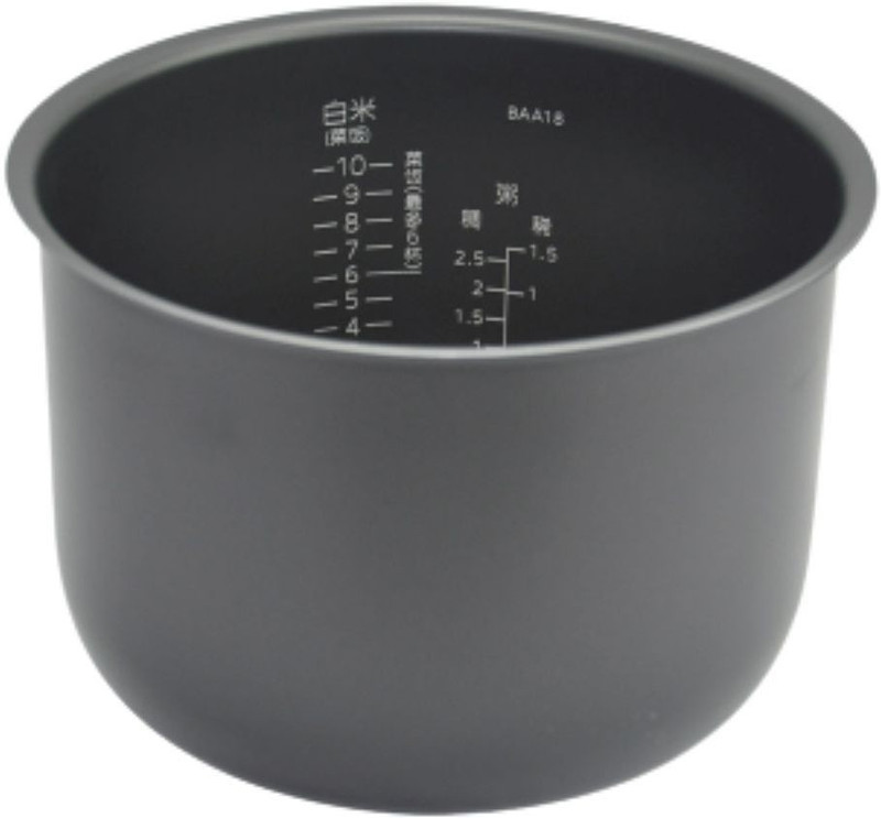 laksita rice cooker bowl Aluminium(Black, Pack of 1)