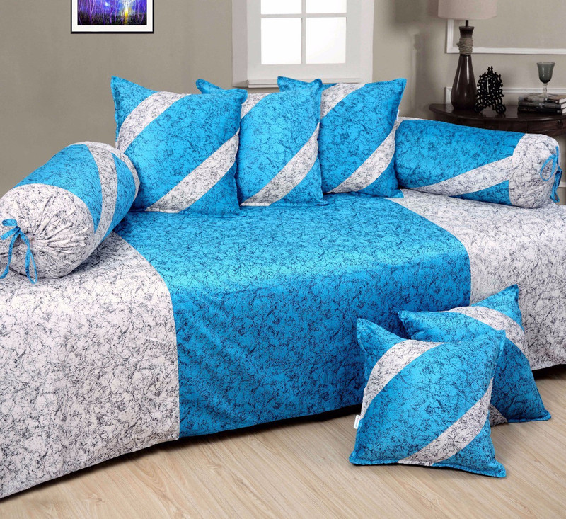 igi Velvet Floral Diwan Set