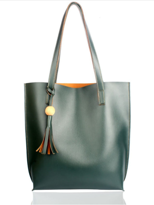true brother Women Green Hand-held Bag