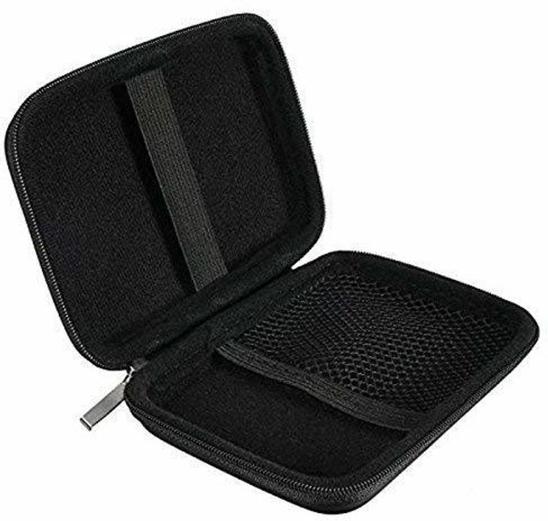 LipiWorld Fully Spaces HDD Hard Case 2.5 inch Shock Resistant Water Proof Fully Spaces HDD Hard Case/Cover/Fully Loaded Pouch(For N/A, Black)