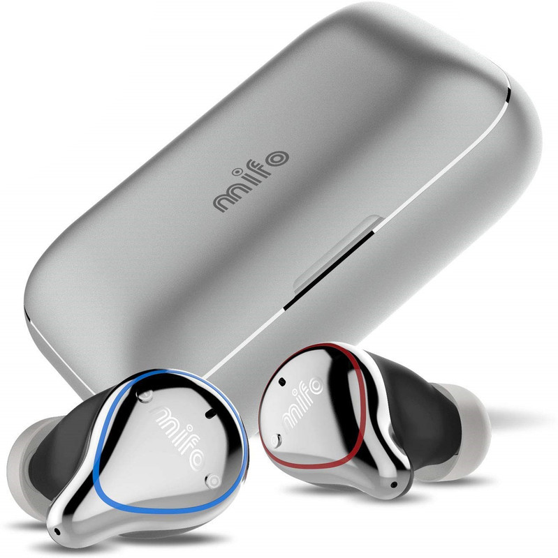 mifo Wireless Bluetooth Headset Hi-Fi Sound Sports Edition Bluetooth Headset with Mic(Black, Silver, In the Ear)