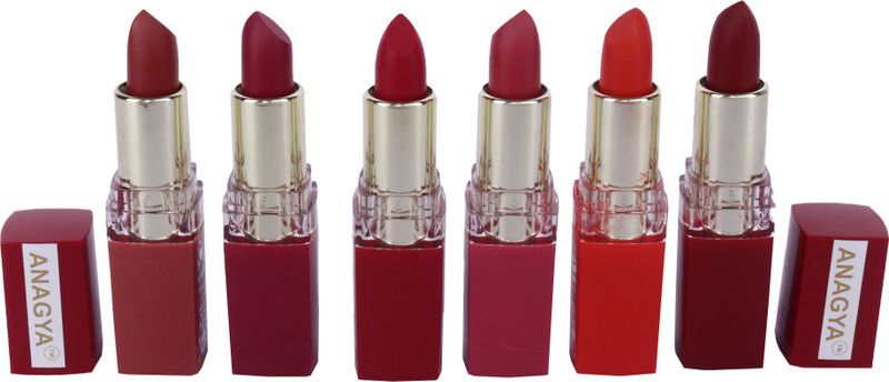 anagya Premium Matte waterproof last long lipstick nyn(Multicolor, 4 g)