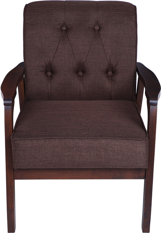 spacepanda Sofa Chair Engineered Wood Outdoor Chair(Finish Color - Coffee Brown)