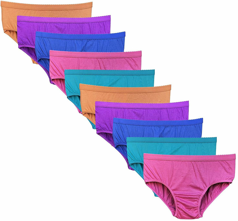 one touch wave Women Hipster Multicolor Panty(Pack of 10)