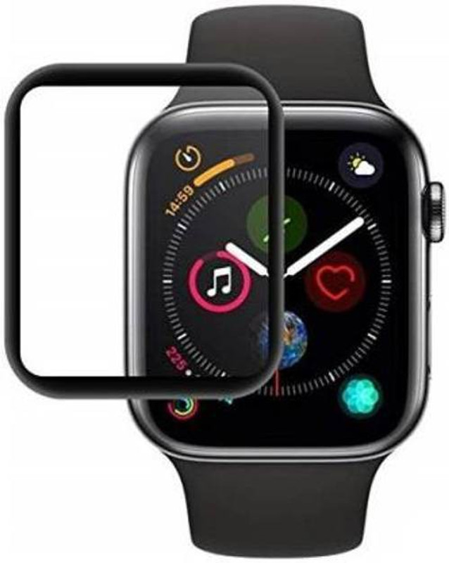 phonichub Tempered Glass Guard for Apple Watch 40mm Series 4 Scratch Rasistant 5D Full Glue Glass Free Installation Kit 0.3mm Thin(Pack of 2)