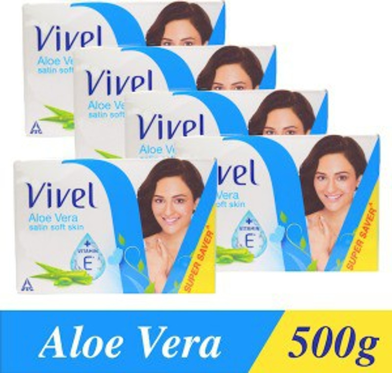 vivel ALOE VERA SOAP 100G PACK OF 5(5 x 100 g)