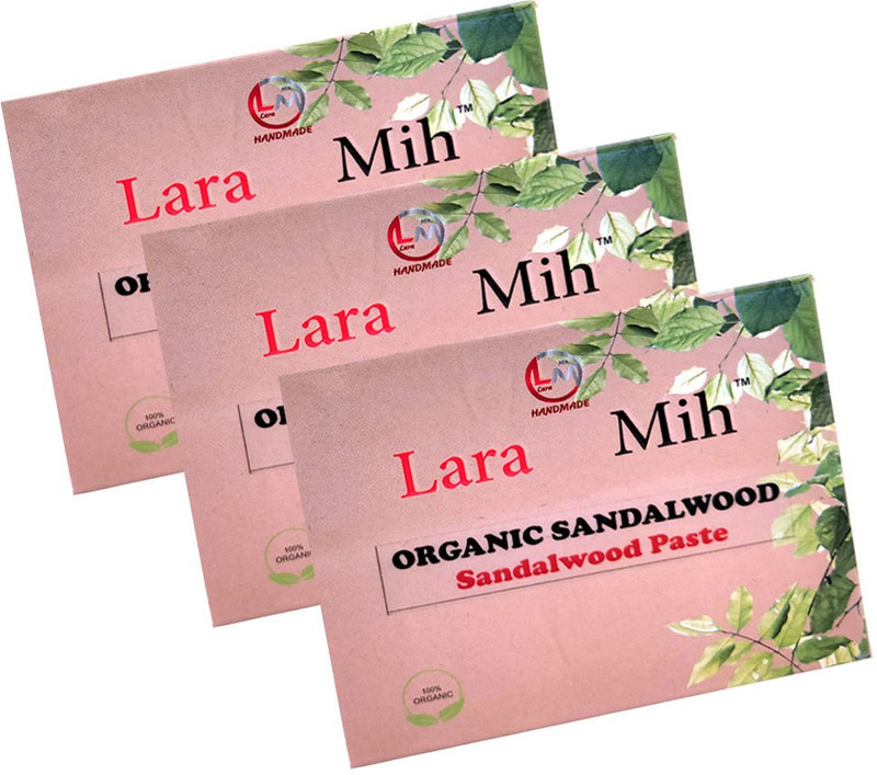 lara mih Organic Handmade Sandalwood Soap(3 x 33.33 g)