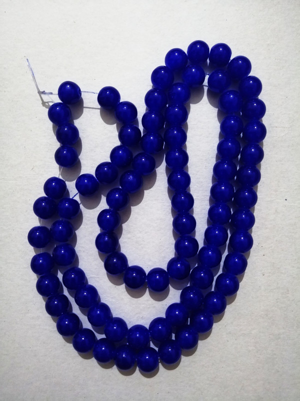 diva Glass bead Dark Blue for jewellery making (10mm-100 pieces)