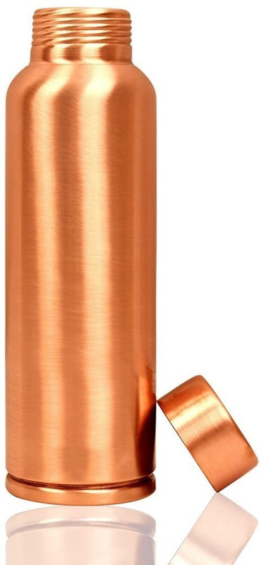immanuel JOINT LESS PLAIN COPPER BOTTLE 950 ml Bottle(Pack of 1, Copper)