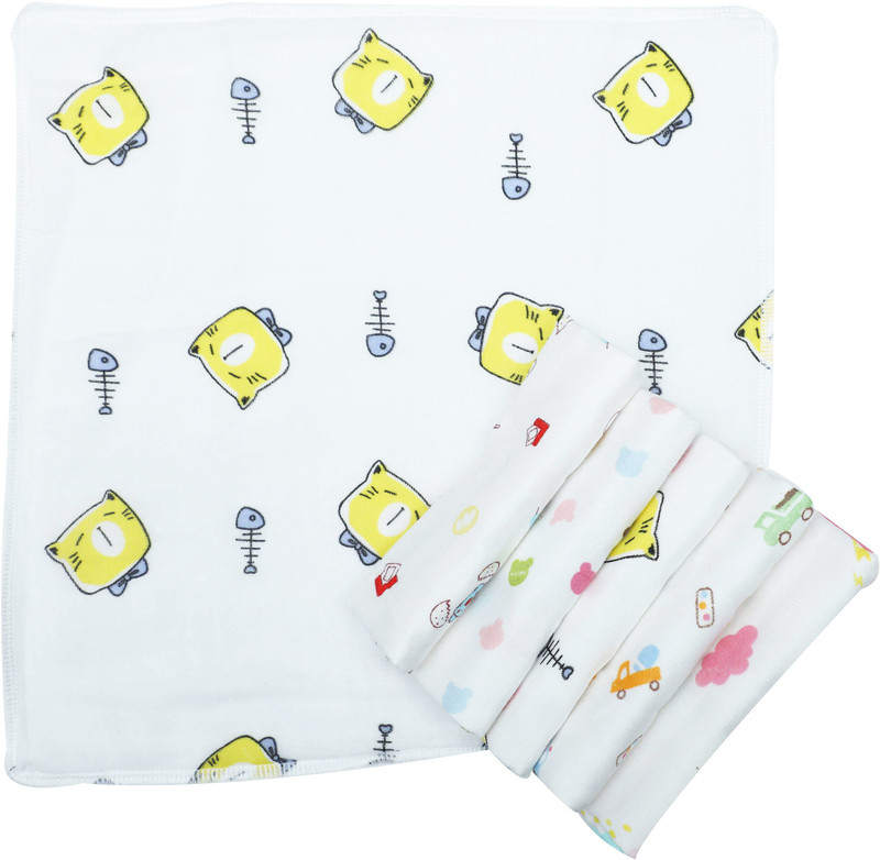 lillypupp Organic Cotton baby Napkin, Handkerchief(Pack of 6)