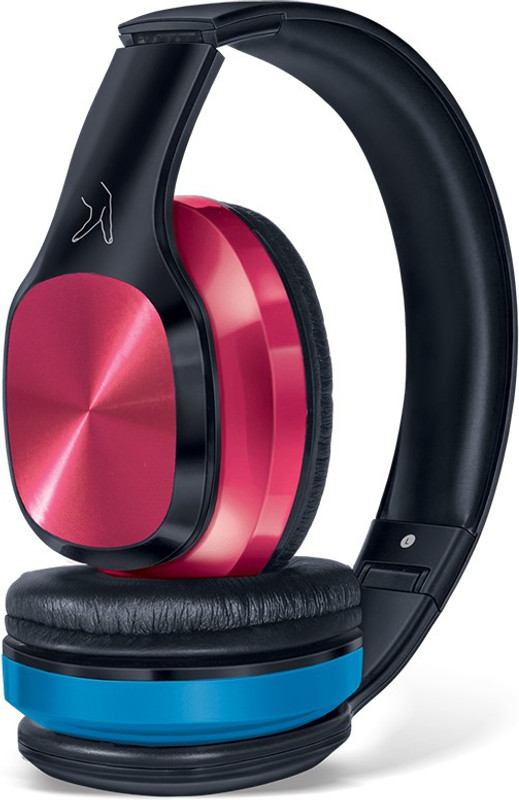 Fingers Sugar-n-Spice H1 Bluetooth Headset with Mic(Electric Blue-n-Blush Pink, Over the Ear)