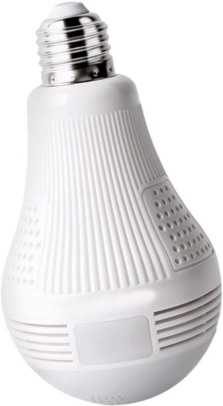 philophobia 360° 1080P View WiFi IP Bulb Camera with FishEye Lens 360 Degree 3D VR Panoramic View Home Security CCTV Camera Wireless Security Camera(1 Channel)
