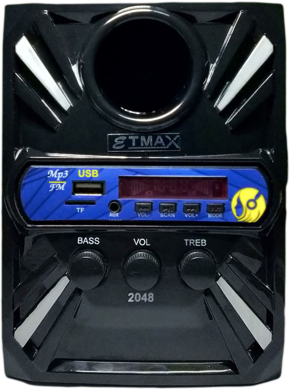 etmax NANO ET-1212 Bluetooth Tower Speaker(Black, 2.0 Channel)