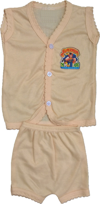 baby sikha Baby Boys & Baby Girls Casual T-shirt Pant(Beige)