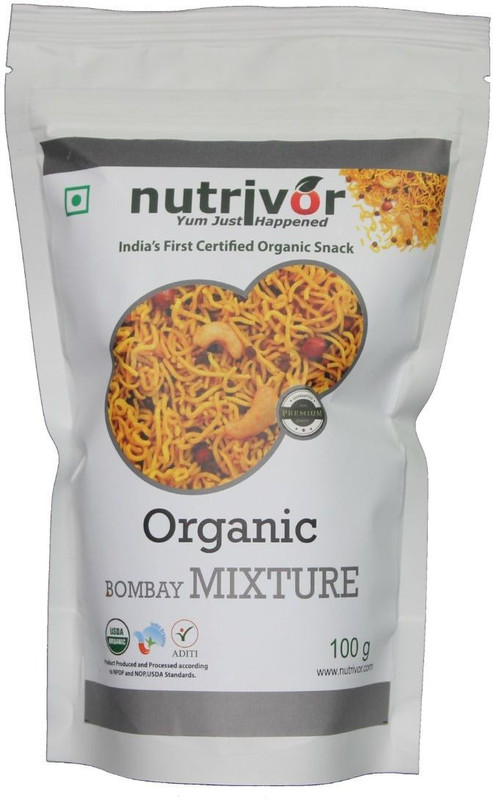 nutrivor Organic Bombay Mixture(Pack of 3, 3 x 100, 300 g)