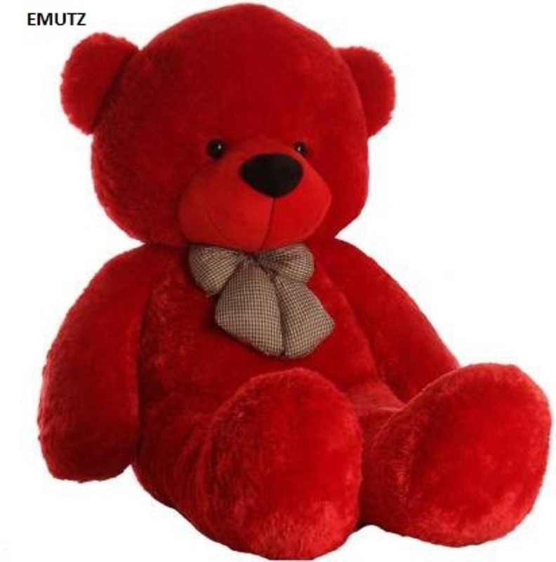 emutz 5 Feet Teddy Bear Jumbo - 152 cm (RED)  - 121 cm(Red)