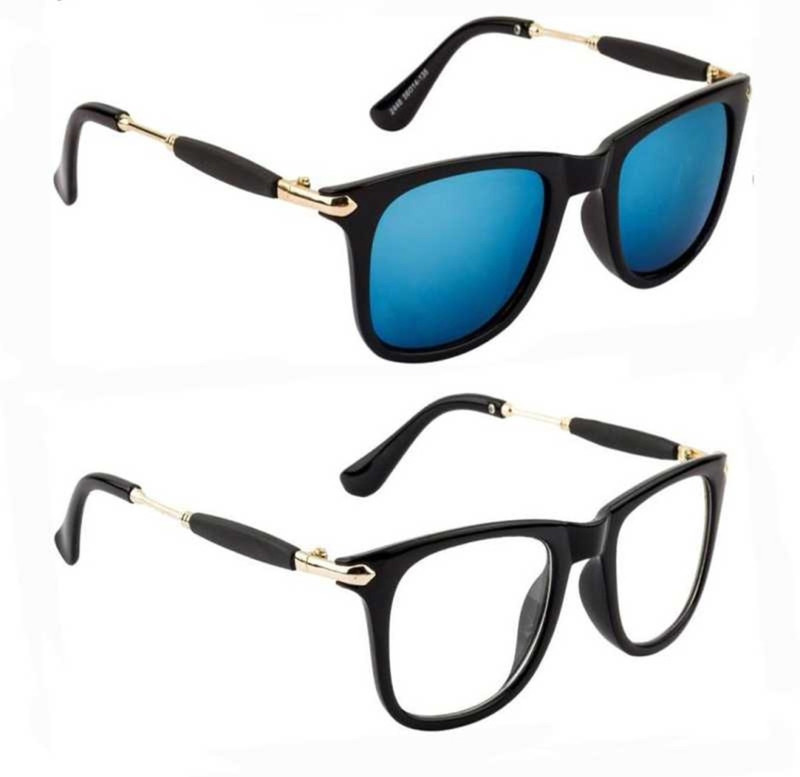 layd Wayfarer Sunglasses(Clear, Blue)