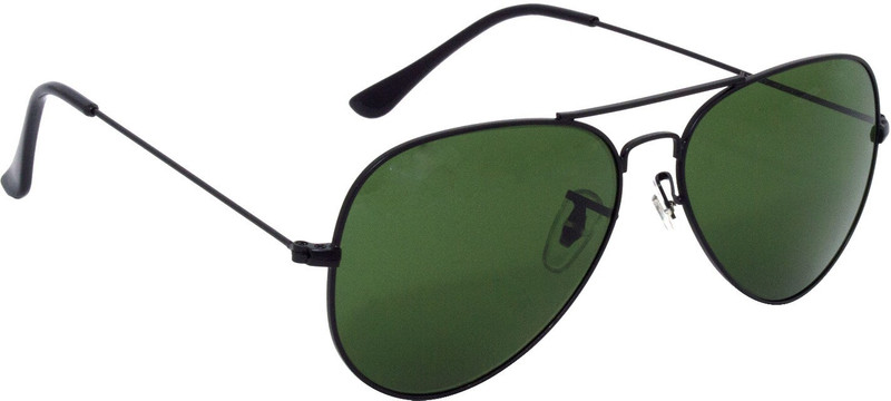 fashion sunglasses Aviator Sunglasses(Black, Green)