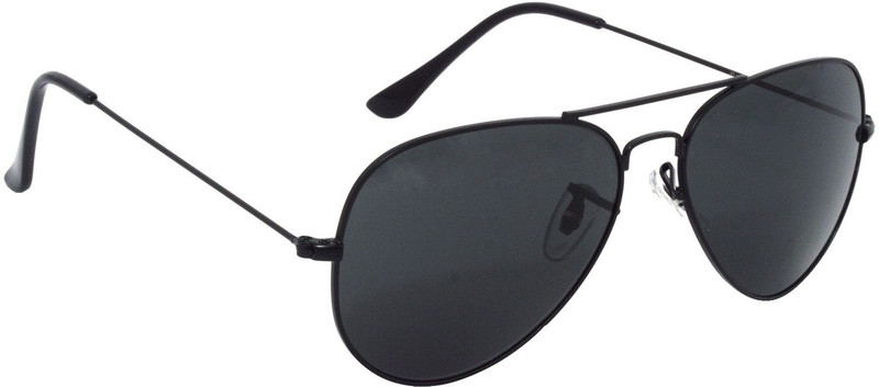 fashion sunglasses Aviator Sunglasses(Black, Black)