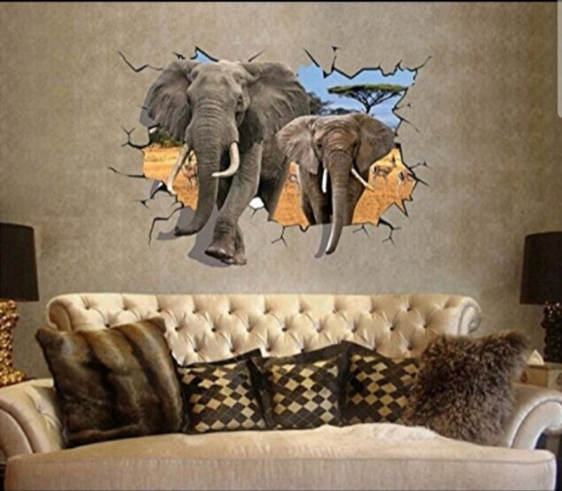 hardeek traders Animals Wallpaper(66 cm X 98 cm)