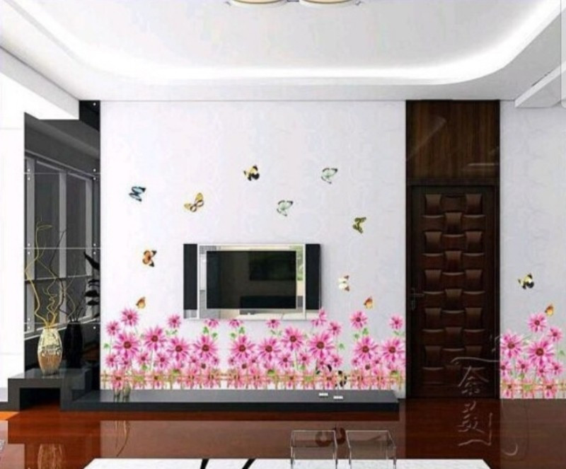 hardeek traders Floral & Botanical Wallpaper(50 cm X 105 cm)