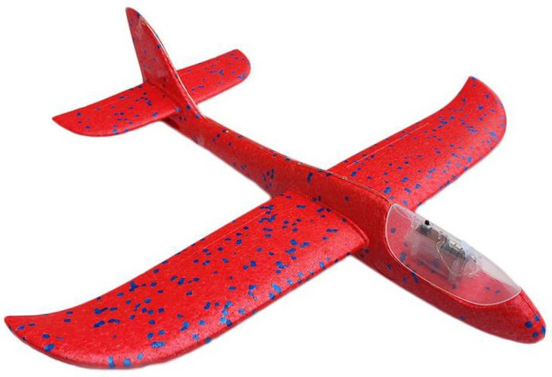 kiddoy LED FOAM PLANE RED