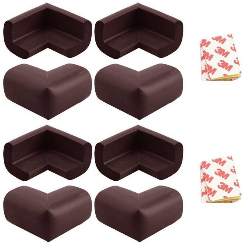 cratos Edge and Corner Guard For Kids Safety (8 Pcs - Brown)(Brown)