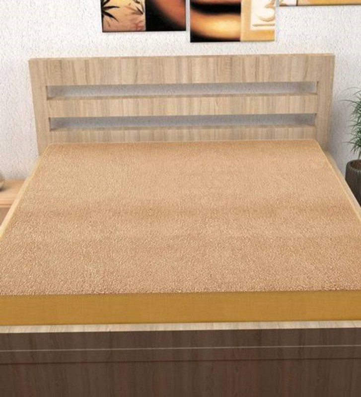 rexsleep Cotton, Polyester King Bed Cover(Beige)