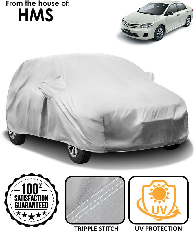 HMS Car Cover For Toyota Corolla (With Mirror Pockets)(Silver)