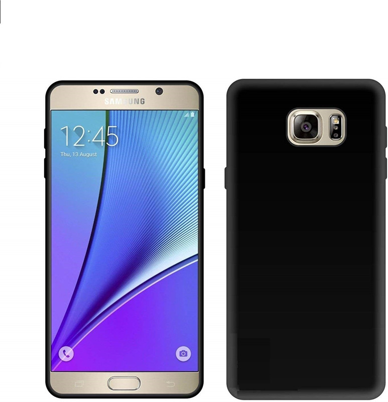 slash Back Cover for Samsung Galaxy Note 5 Matte Finish Exclusive Ultra Slim Soft Back Cover(Black, Grip Case)
