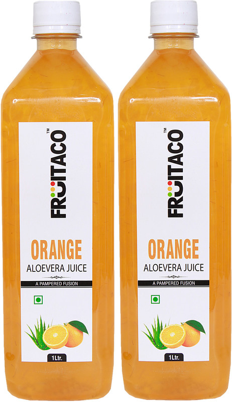 fruitaco Orange Aloevera Juice Pack of 2(2 L)