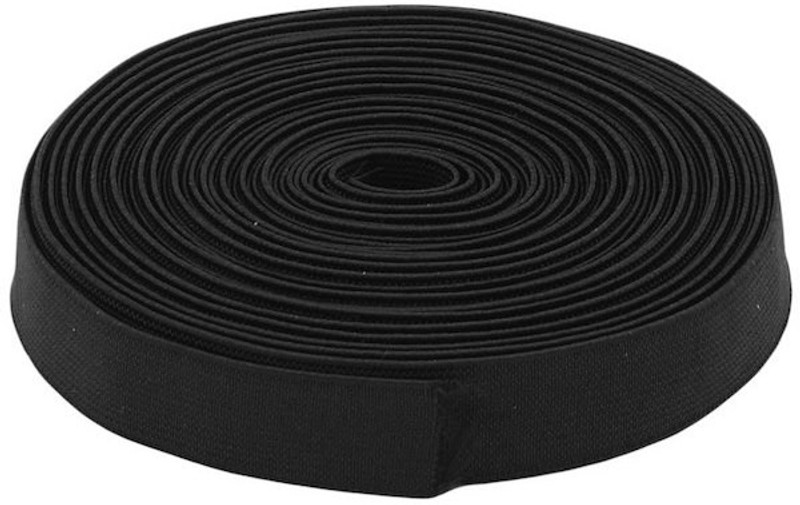 elastica Knitted Black Elastic(10 m)