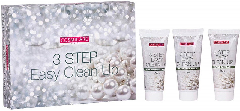 cosmicare Facial Kit/Cleanup Kit for Face (3 Step Easy Clean Up Kit) 50 ml