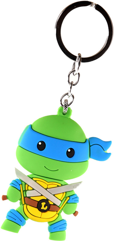 AVI Doublesided Rubber Teenage Mutant Ninja Turtles Blue Leonardo Key Chain