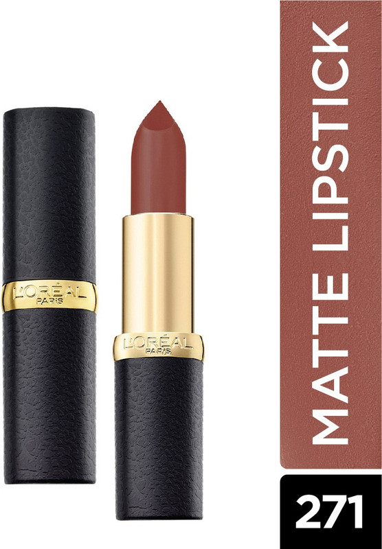 L'Oreal Paris Color Riche Moist Matte Lipstick(271 Divine Mocha, 3.7 g)