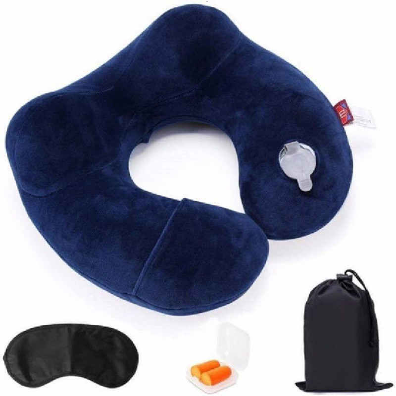sellerzone New latest traveling 3 in 1 Neck Pillow (Multi Color) Neck Pillow & Eye Shade(molticolor)