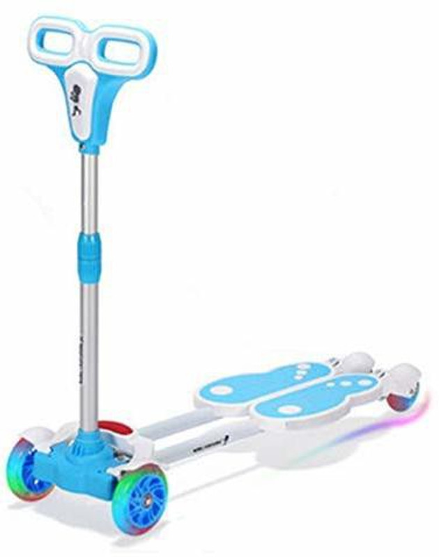 jmv 4 Wheel Height Adjustable Kids Folding Scooter for Indoor & Outdoor4 Wheel(Blue)