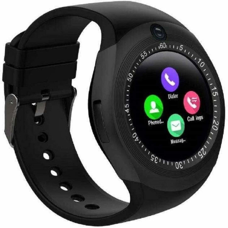 onshopie Watch with 4G/Sim Card,SD Card Smartwatch(Black Strap Free Size)