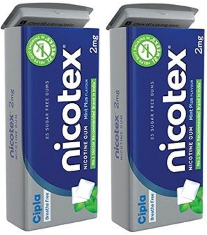 Nicotex 2 tin pack of 2 Smoking Cessations(Pack of 2)
